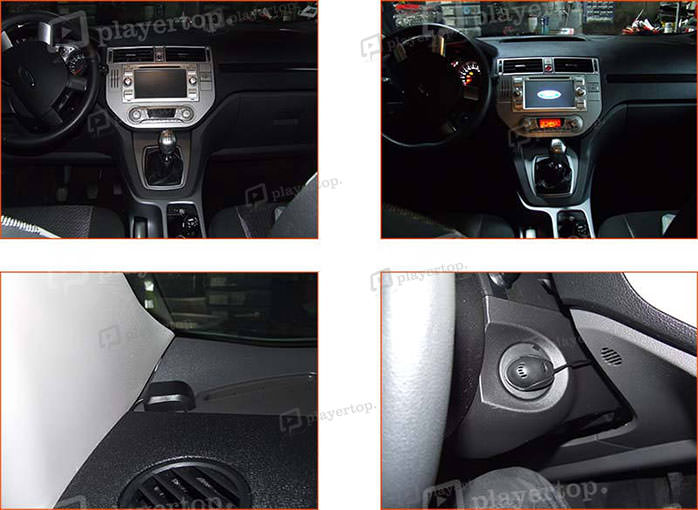 pose autoradio ford kuga 2009